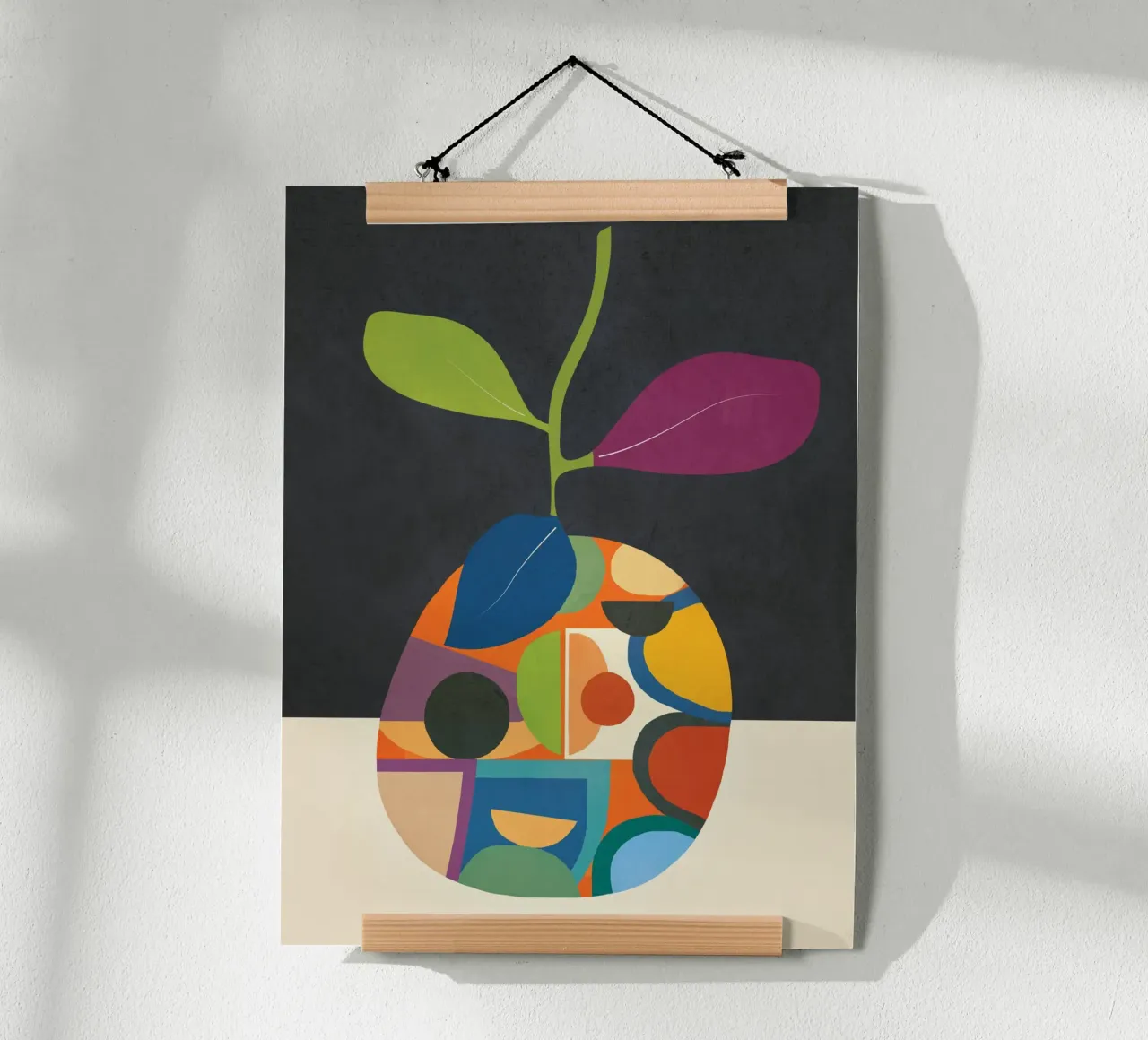 Abstract fruit shapes 1 poster da cityart