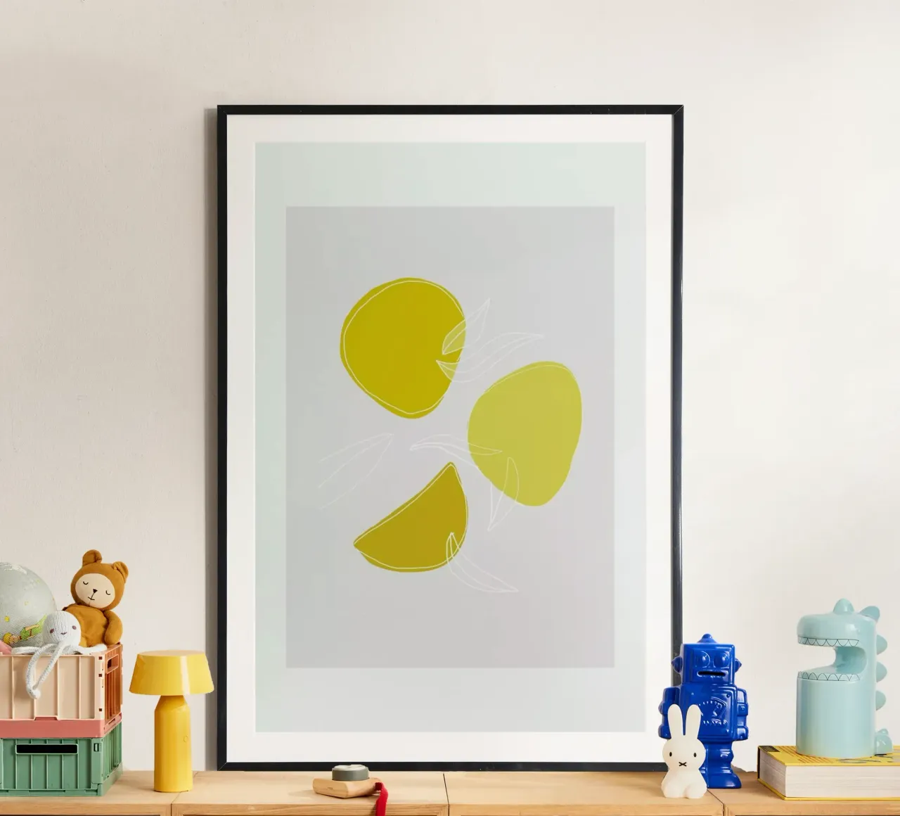 Summer Fruits poster con telaio in plastica da Pure