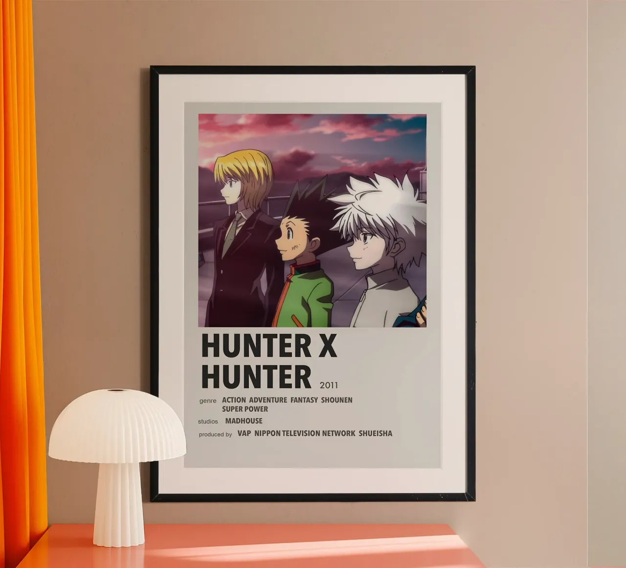 HUNTER X HUNTER  2011 poster con telaio in alluminio da Totoya