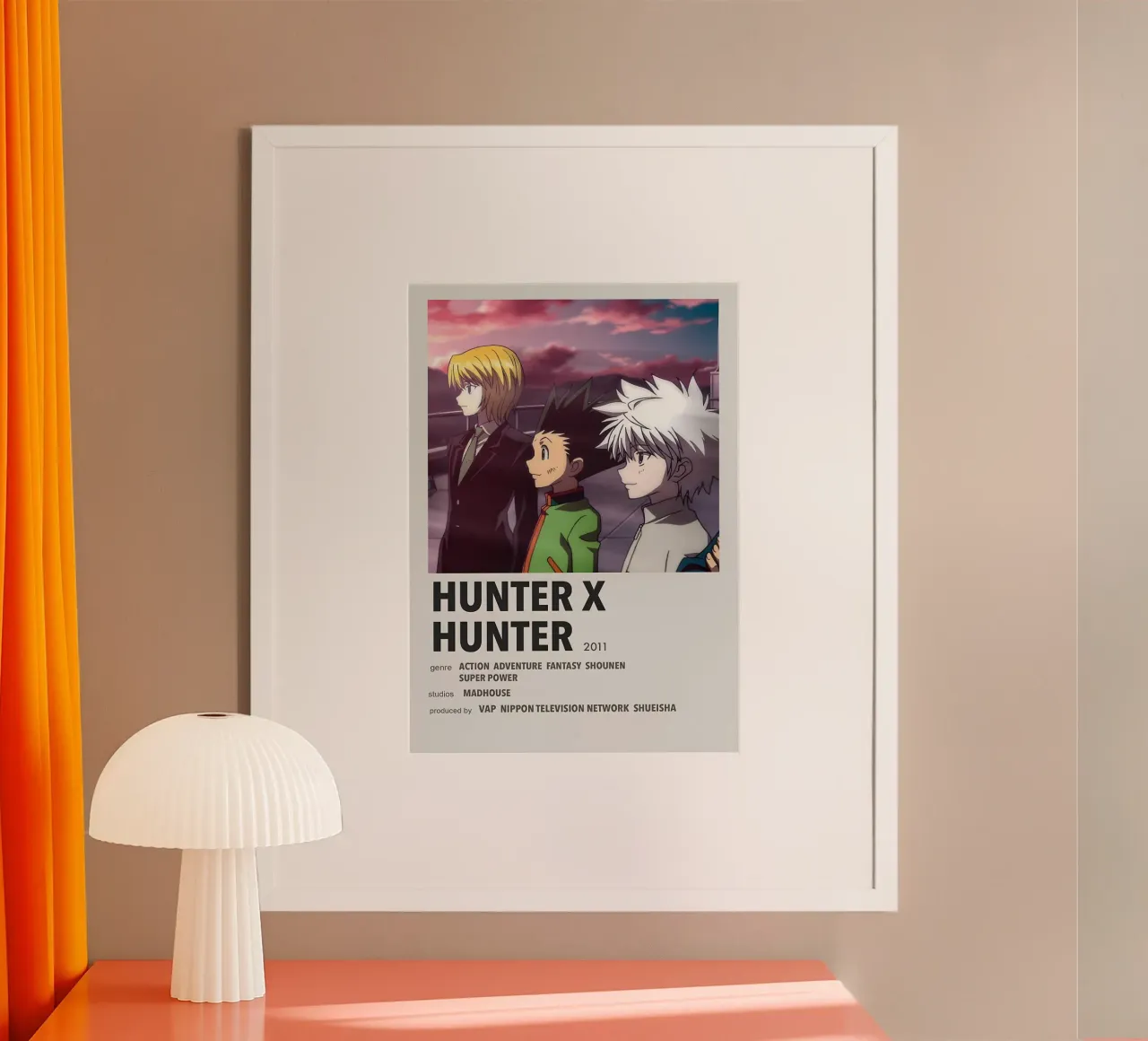 HUNTER X HUNTER  2011 poster con telaio in alluminio da Totoya