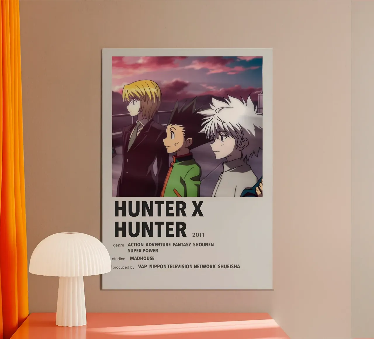 HUNTER X HUNTER  2011 poster con telaio in alluminio da Totoya