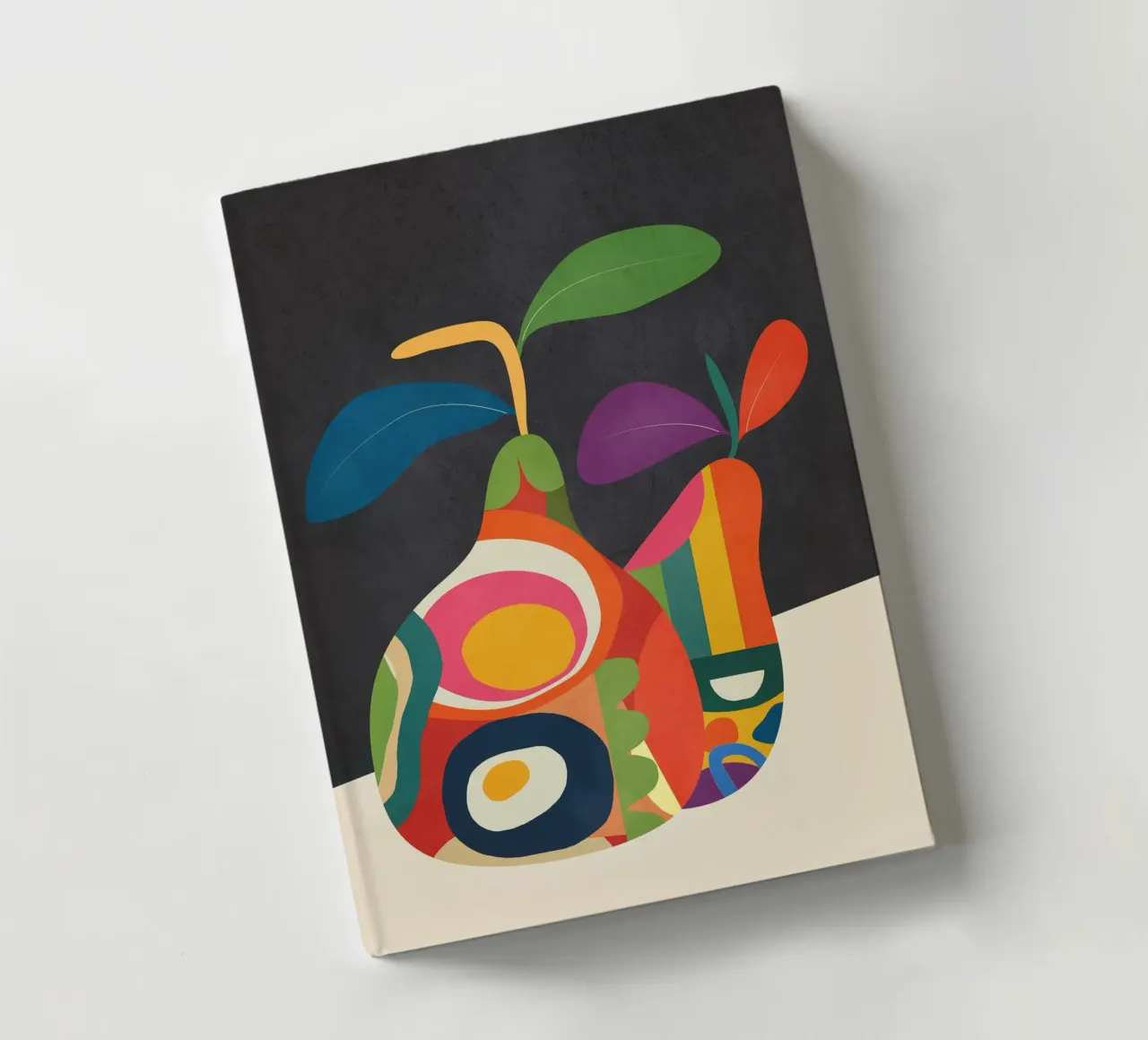 Abstract fruit shapes 2 notebook by cityart