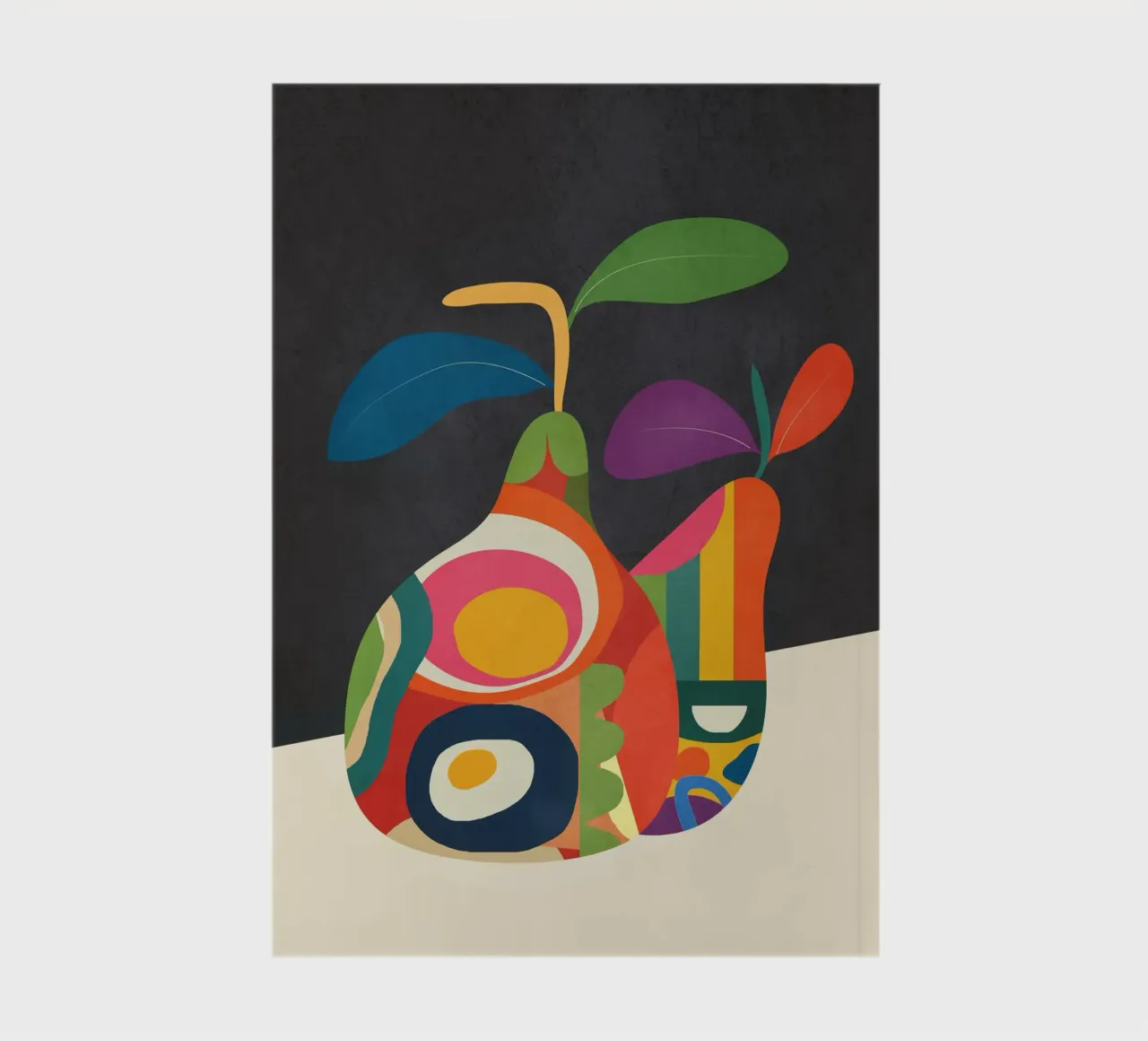 Abstract fruit shapes 2 notebook by cityart