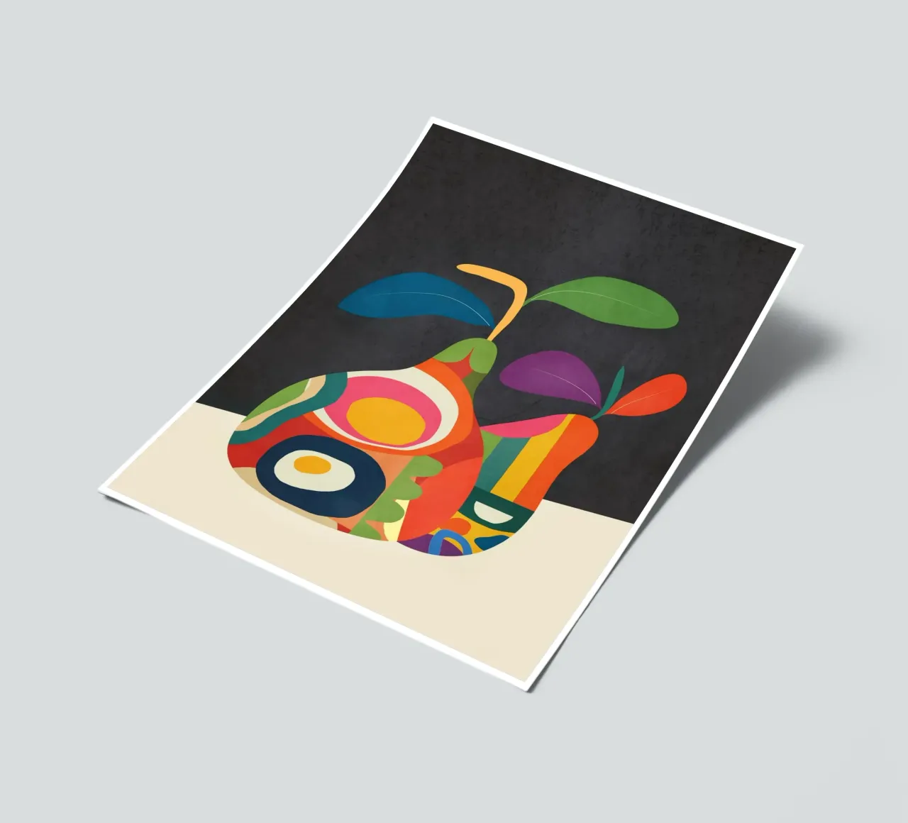 Abstract fruit shapes 2 Stickerbogen von cityart