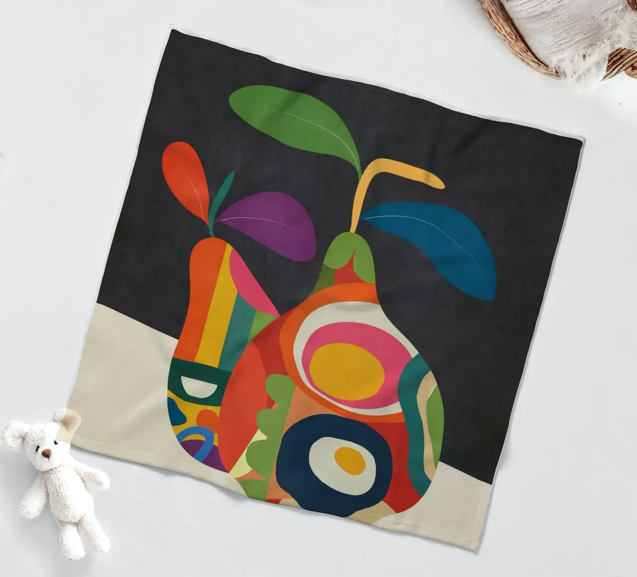 Abstract fruit shapes 2 coperta in pile da cityart