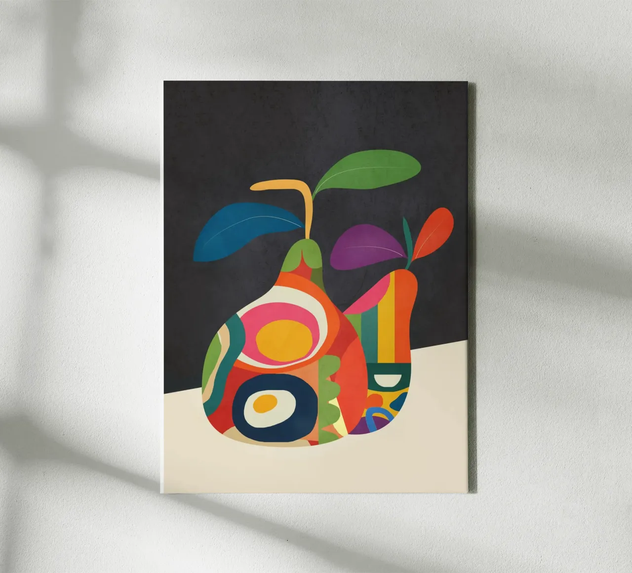 Abstract fruit shapes 2 tela con Cornice a cassetta da cityart