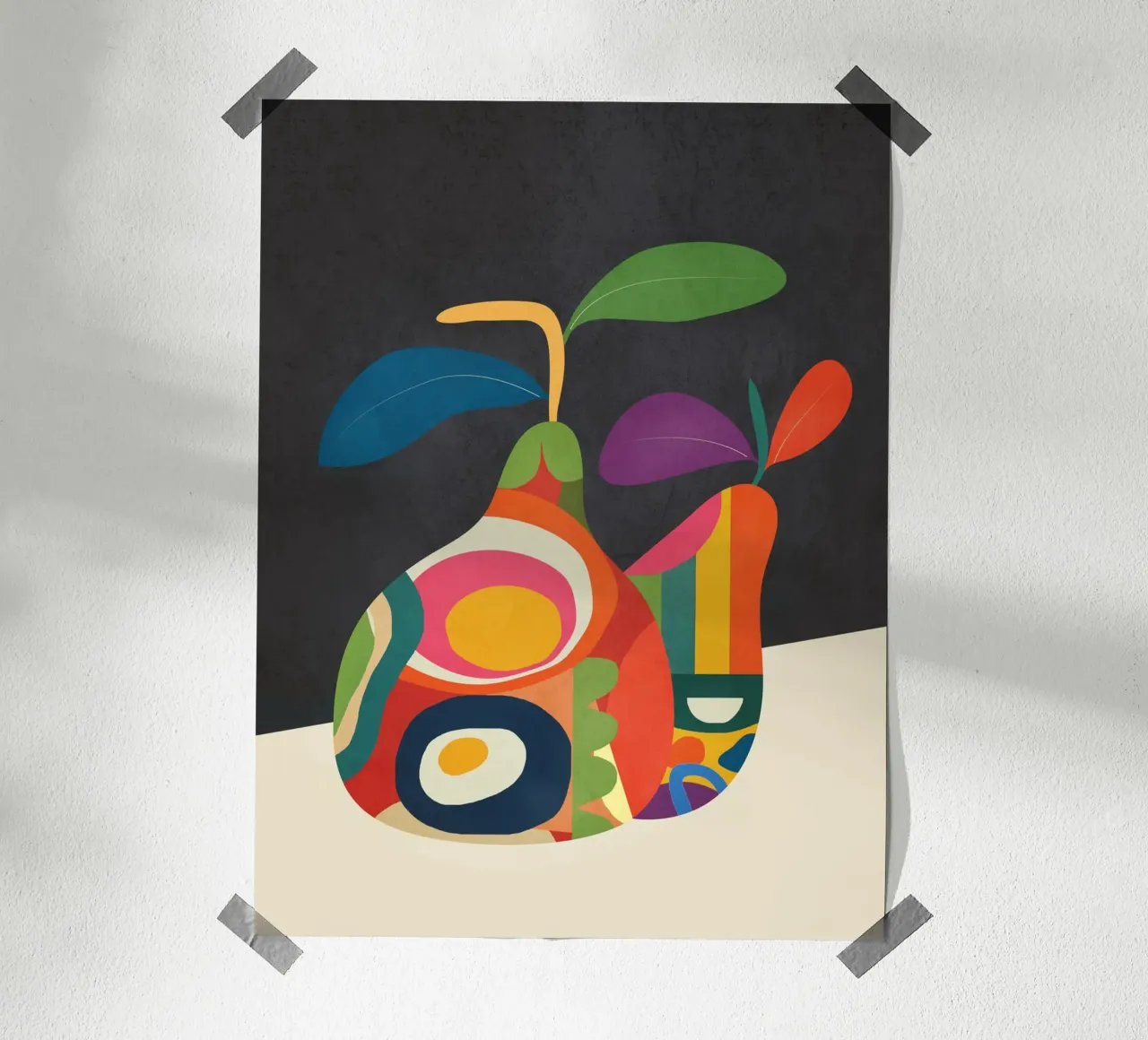 Abstract fruit shapes 2 poster da cityart