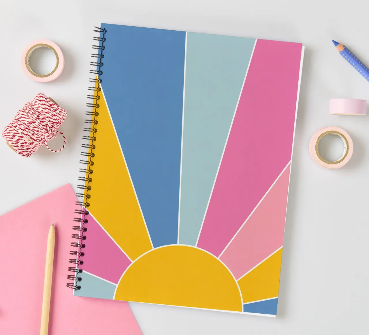 Sunburst - dawn spiral notebook by Gale Switzer