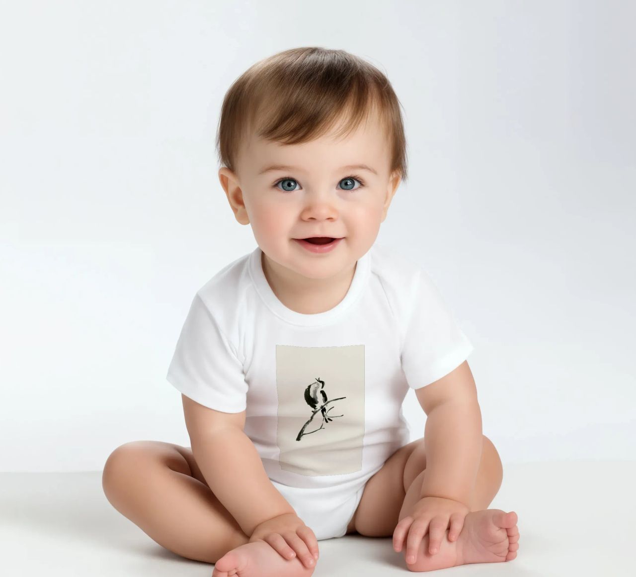 First Call of Spring body neonato maniche corte da Flora & Fauna