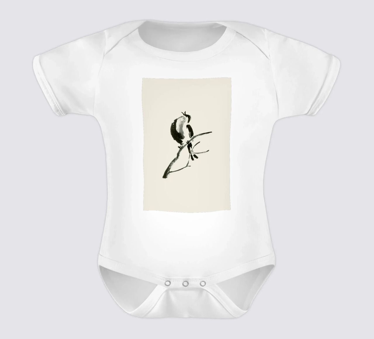 First Call of Spring body neonato maniche corte da Flora & Fauna