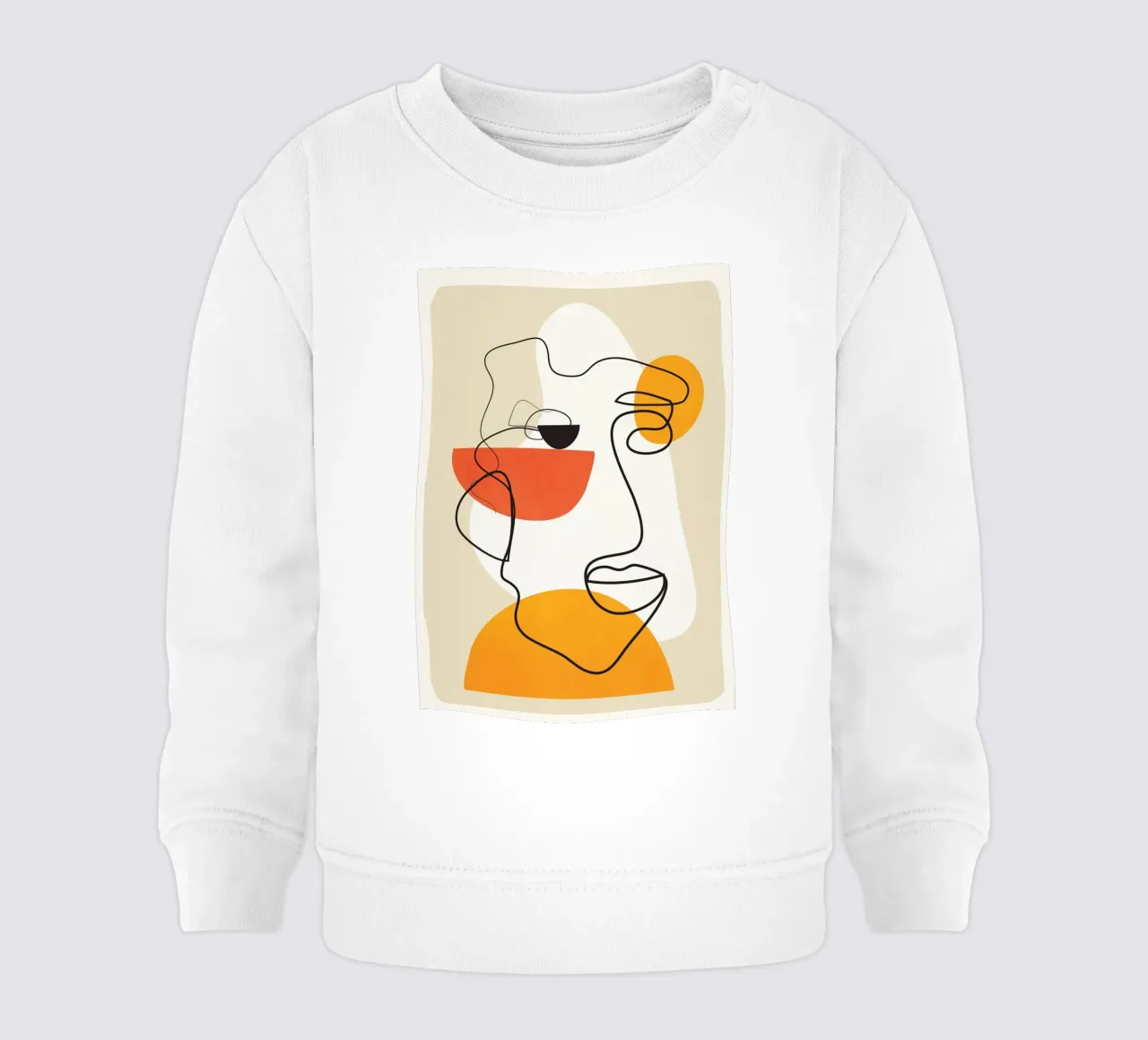 Abstract Face Line Design 03 sweat pour bébé de cityart