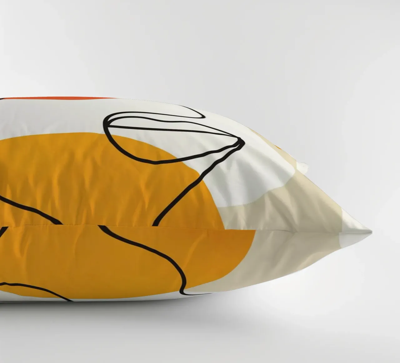 Abstract Face Line Design 03 cuscino da cityart