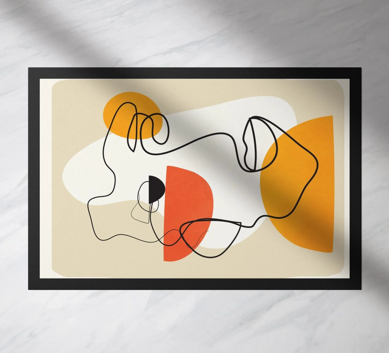 Abstract Face Line Design 03 zerbino da cityart