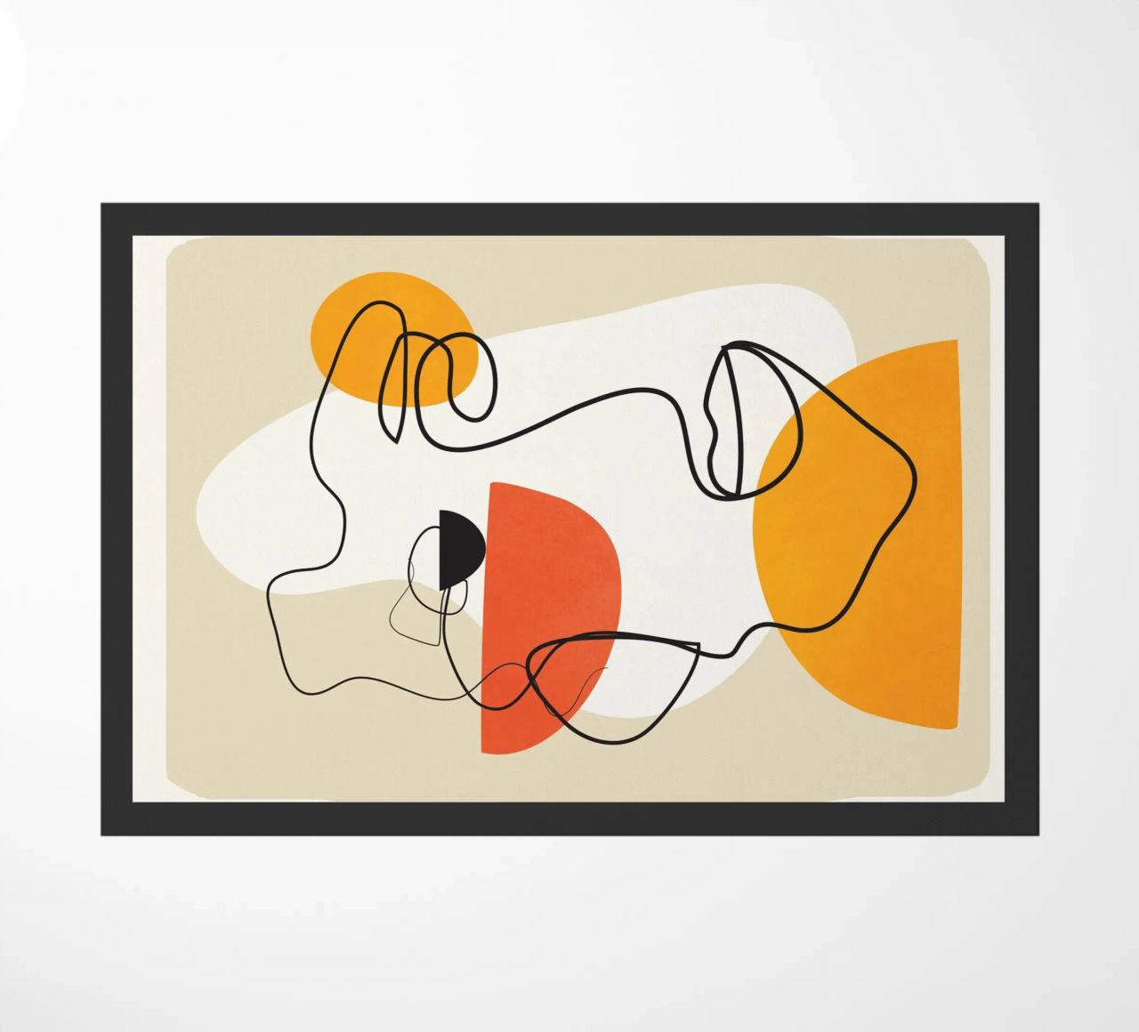 Abstract Face Line Design 03 zerbino da cityart