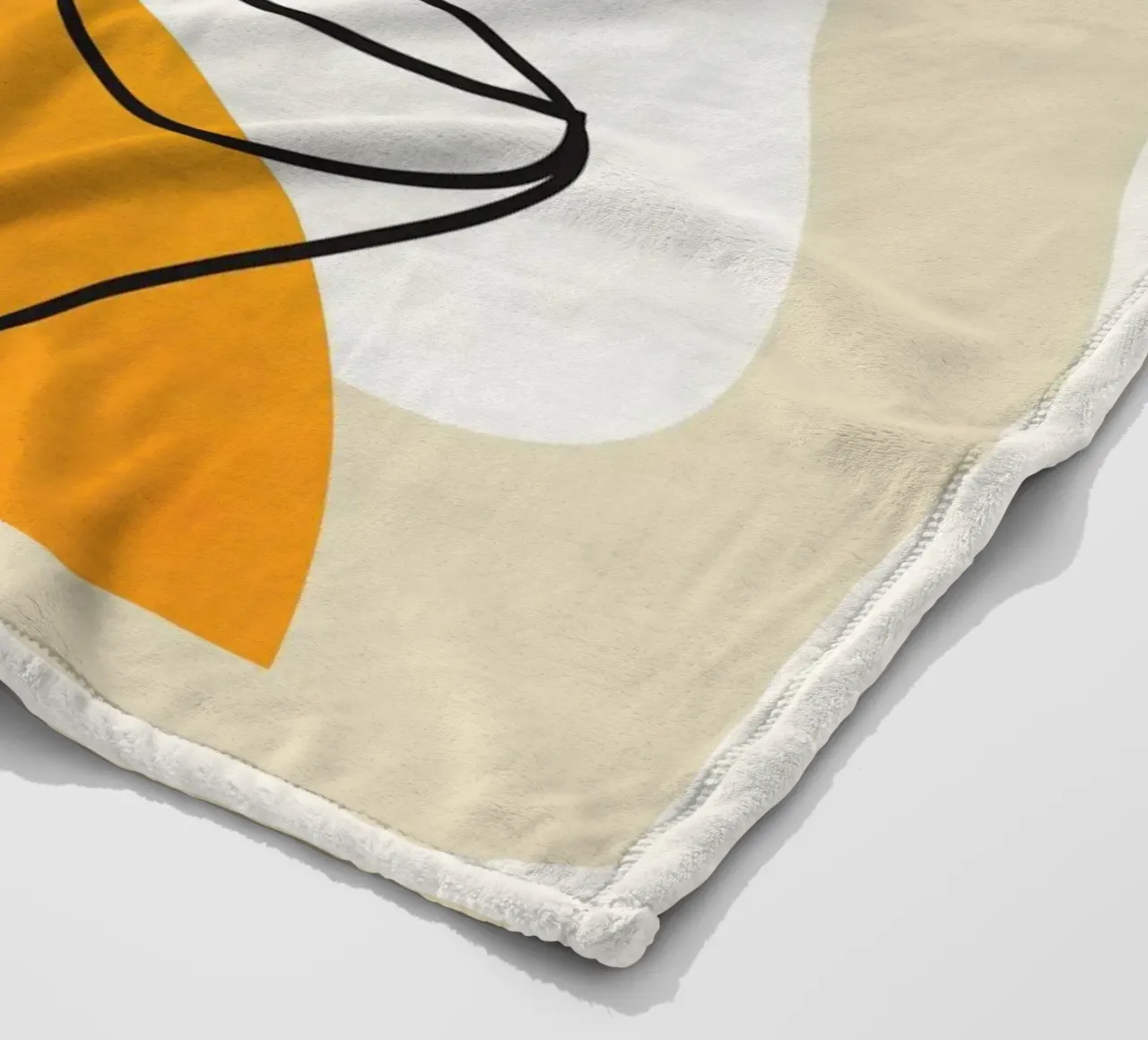 Abstract Face Line Design 03 coperta in pile da cityart