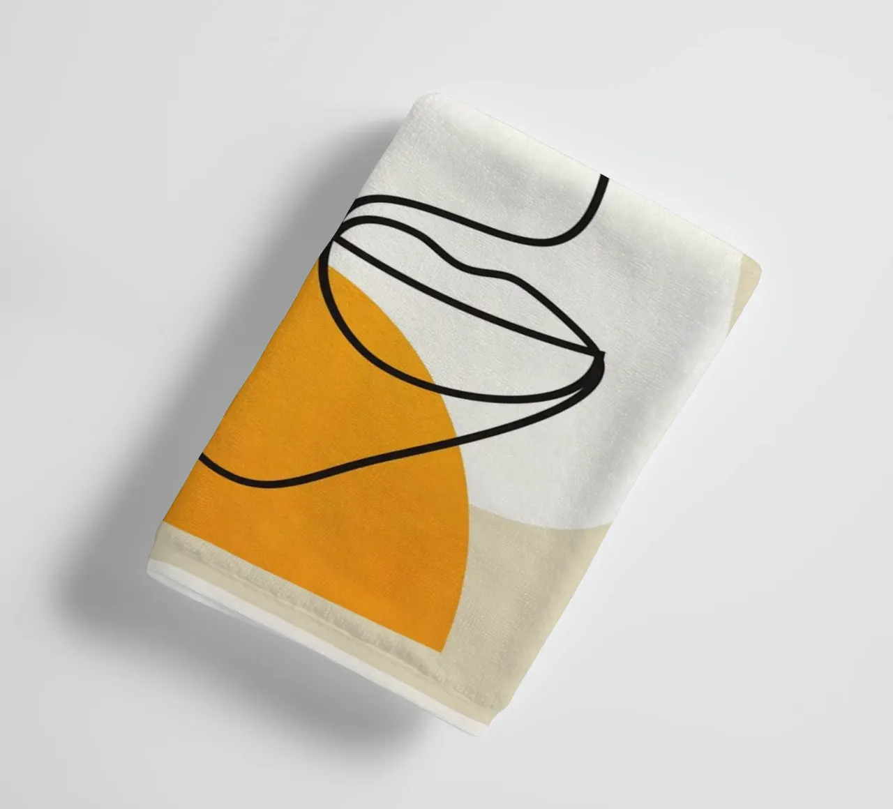 Abstract Face Line Design 03 asciugamano da bagno da cityart