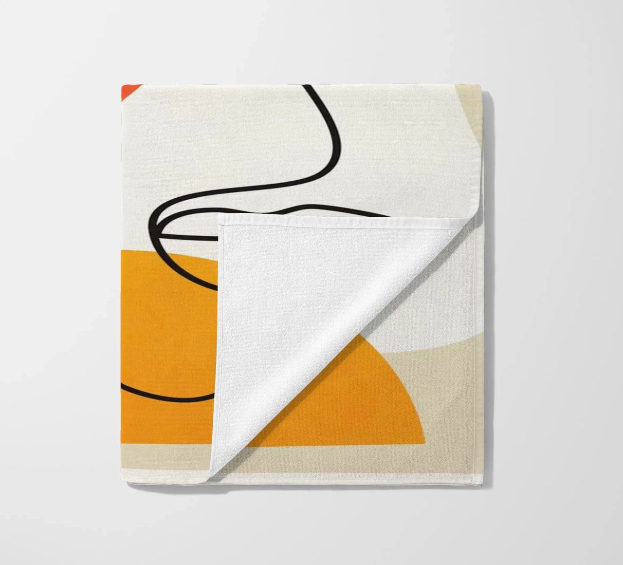 Abstract Face Line Design 03 telo mare da cityart