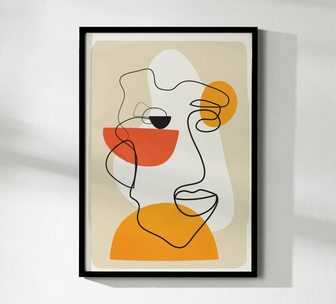 Abstract Face Line Design 03 carta hahnemühle da cityart