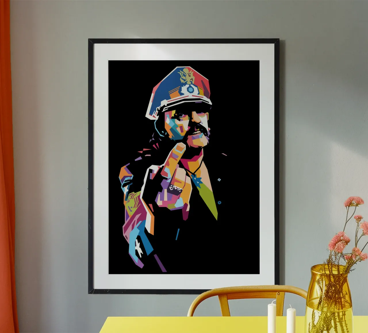 Lemmy Kilmister Motorhead pop art poster da Hantamrata