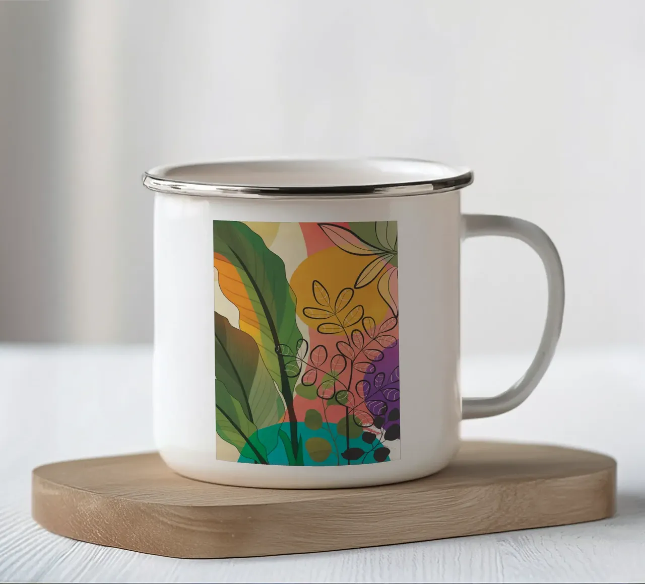Peaceful Garden Feelings 4 tazza in smalto da cityart