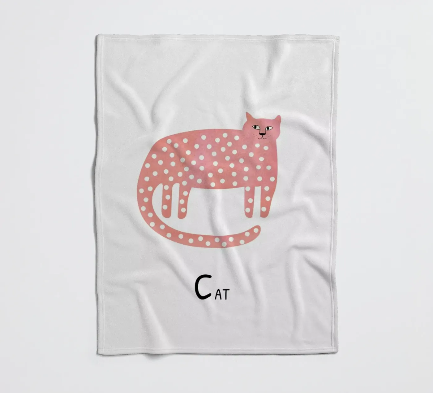 Cat fleecedeken van Little Flourishes