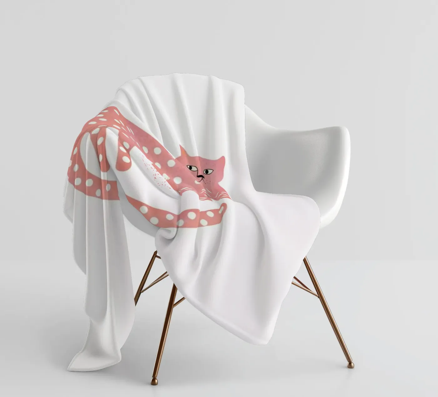 Cat fleecedeken van Little Flourishes