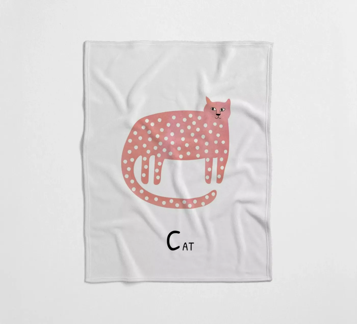 Cat fleecedeken van Little Flourishes