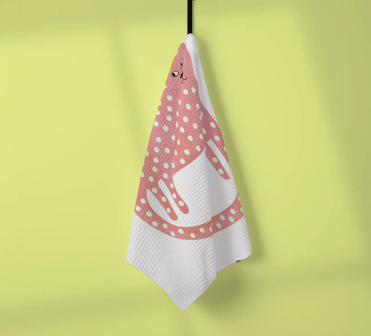 Cat canovaccio da cucina da Little Flourishes
