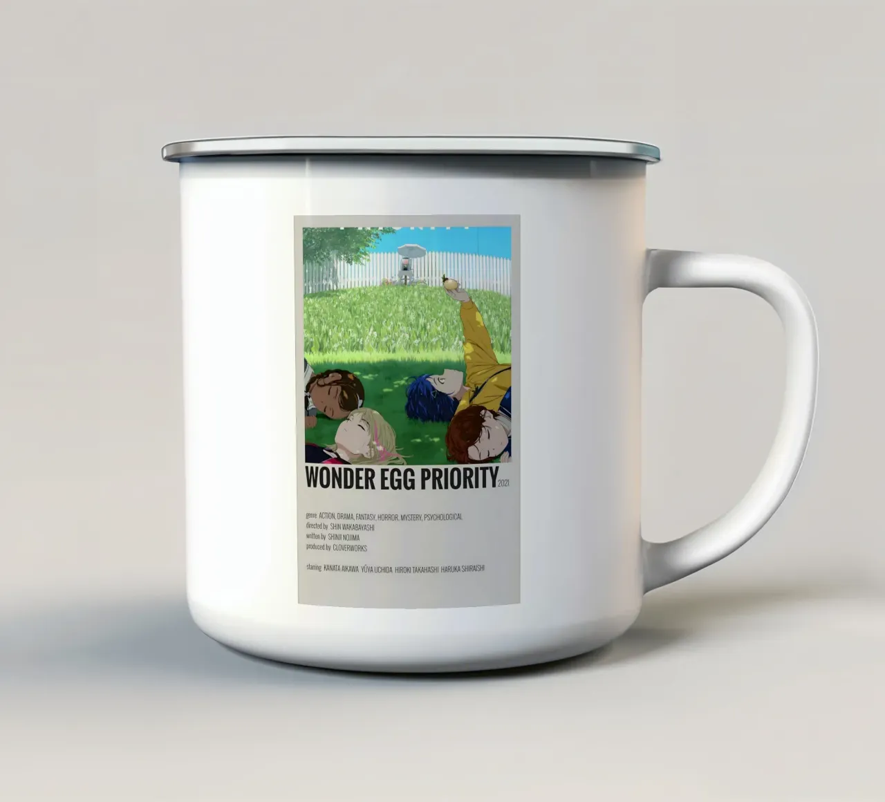 WONDER EGG PRIORITY 2021 tazza in smalto da Totoya