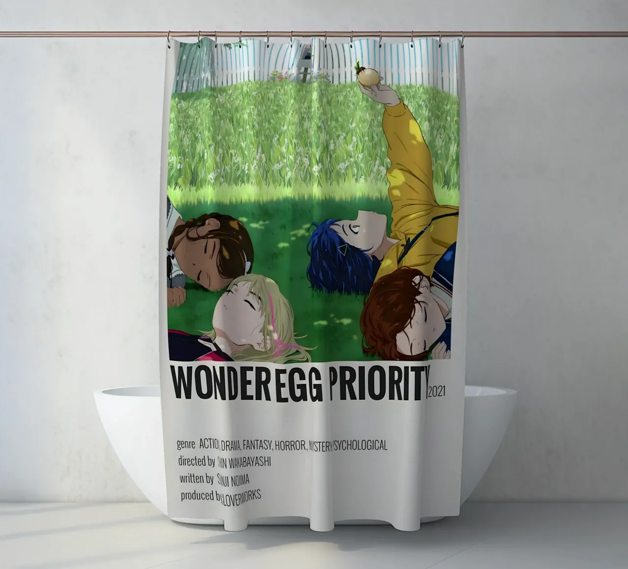 WONDER EGG PRIORITY 2021 tenda da doccia da Totoya