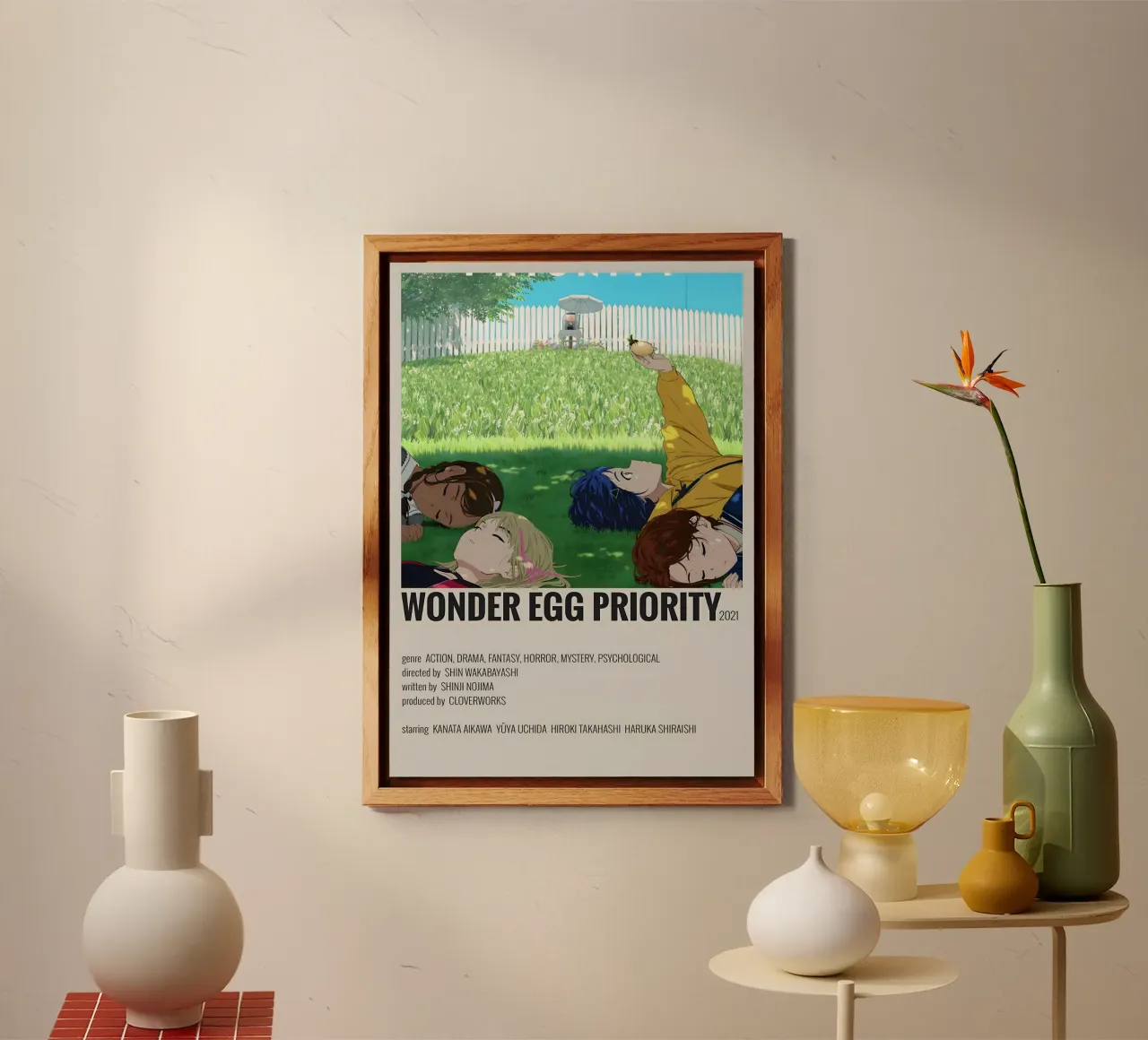 WONDER EGG PRIORITY 2021 alluminio dibond da Totoya