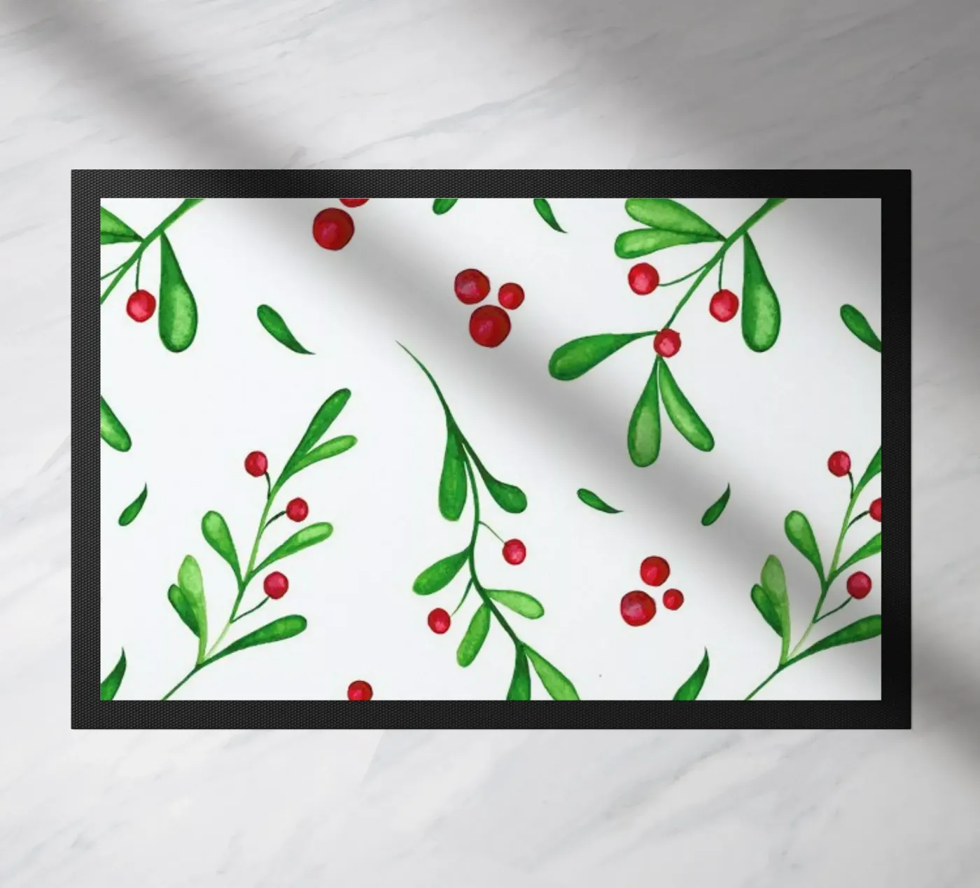 Mistle doormat by Sabrina Ziegenhorn