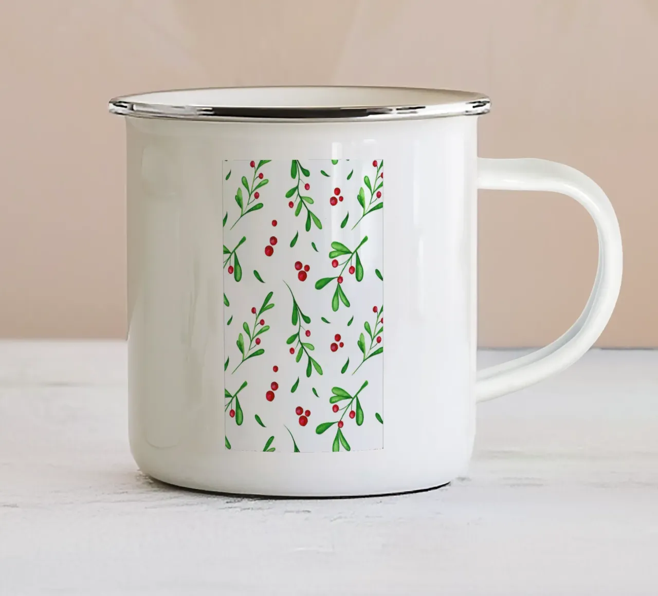 Mistle tazza in smalto da Sabrina Ziegenhorn
