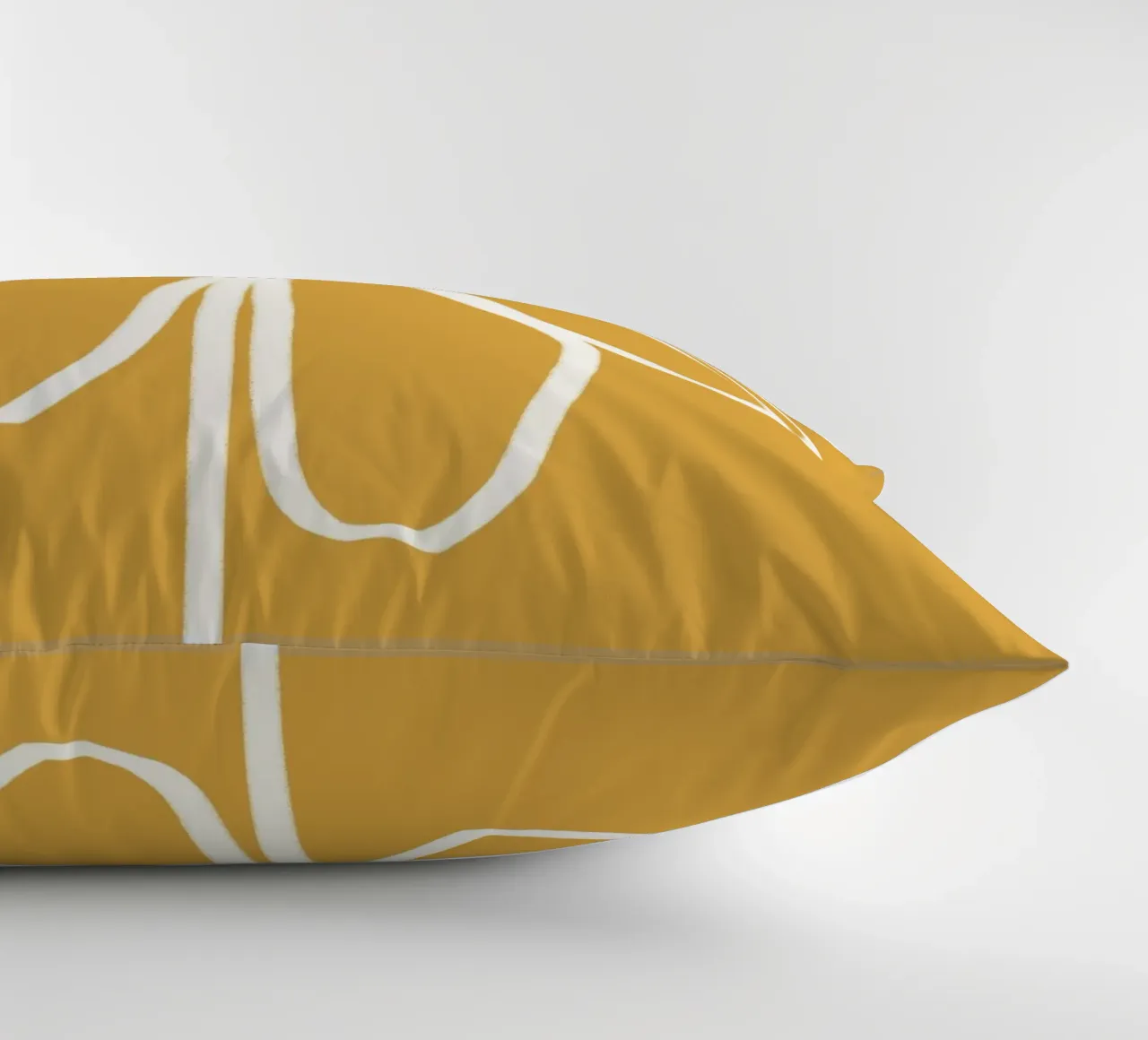 Minimal Flora - daisy yellow cuscino da Gale Switzer