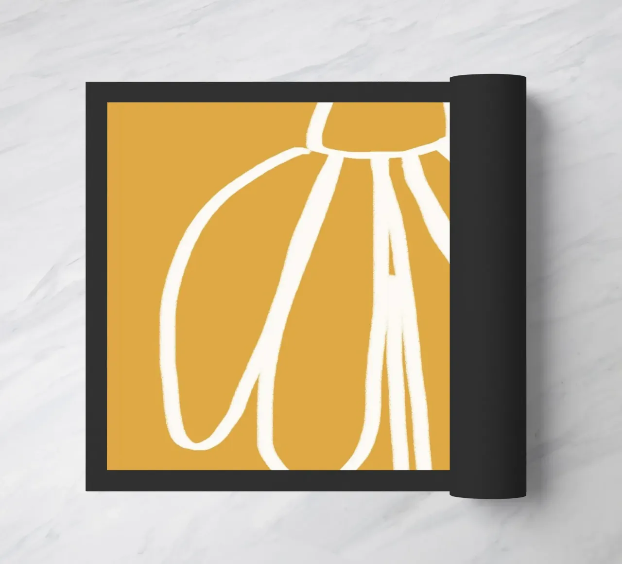 Minimal Flora - daisy yellow zerbino da Gale Switzer