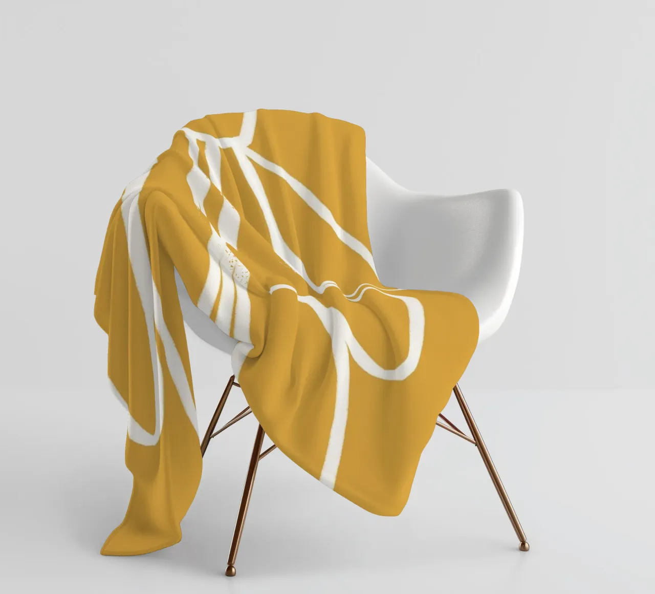 Minimal Flora - daisy yellow coperta in pile da Gale Switzer