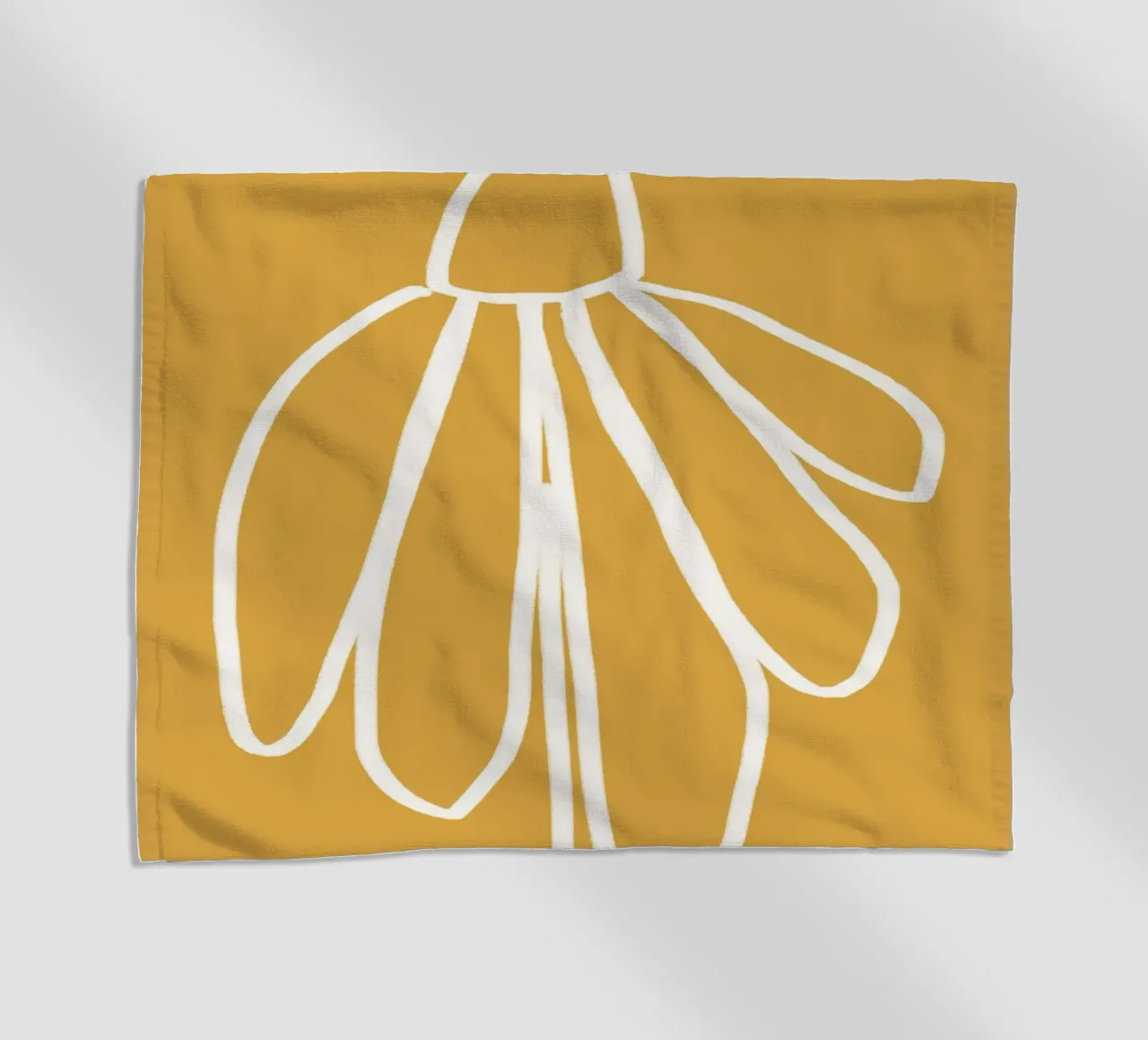 Minimal Flora - daisy yellow telo mare da Gale Switzer