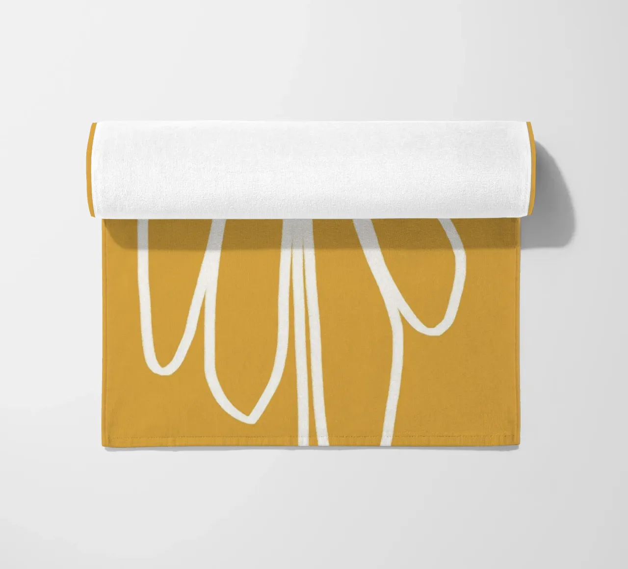 Minimal Flora - daisy yellow telo mare da Gale Switzer