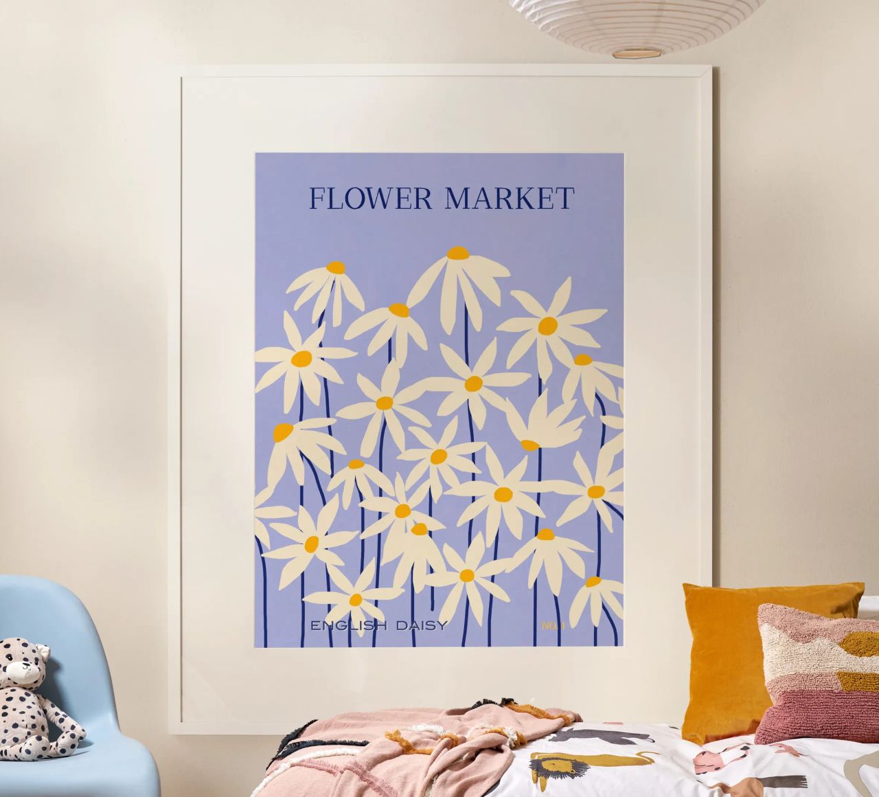 Flower Market - English Daisy Poster von Gale Switzer