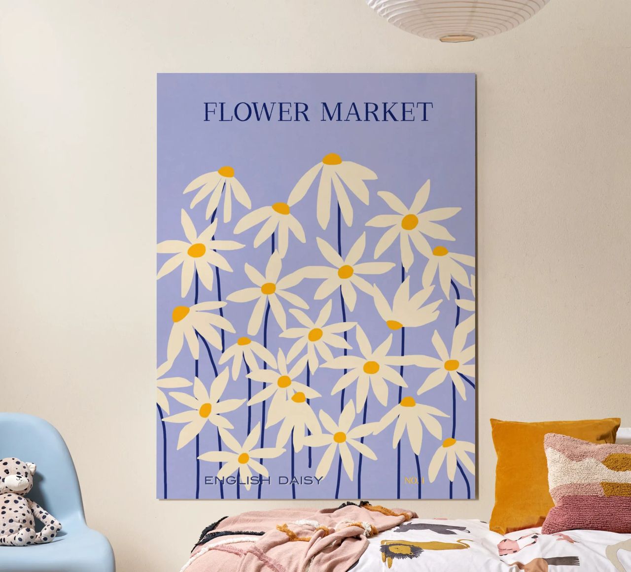 Flower Market - English Daisy Poster von Gale Switzer