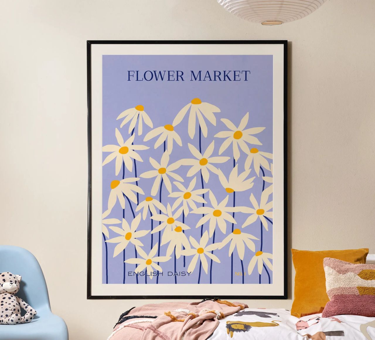 Flower Market - English Daisy Poster von Gale Switzer