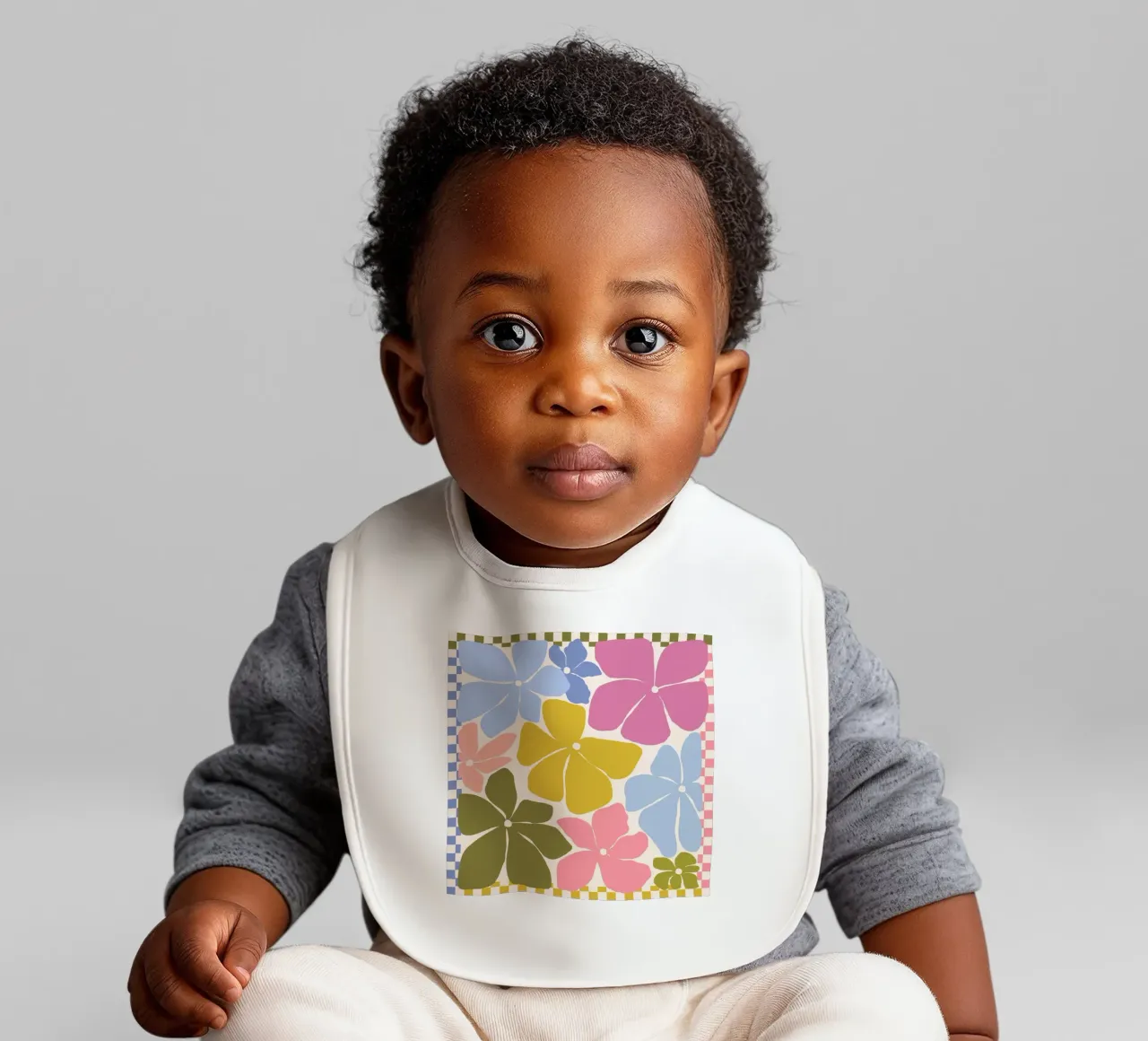 Carefree Blooms - check bavaglino da Gale Switzer