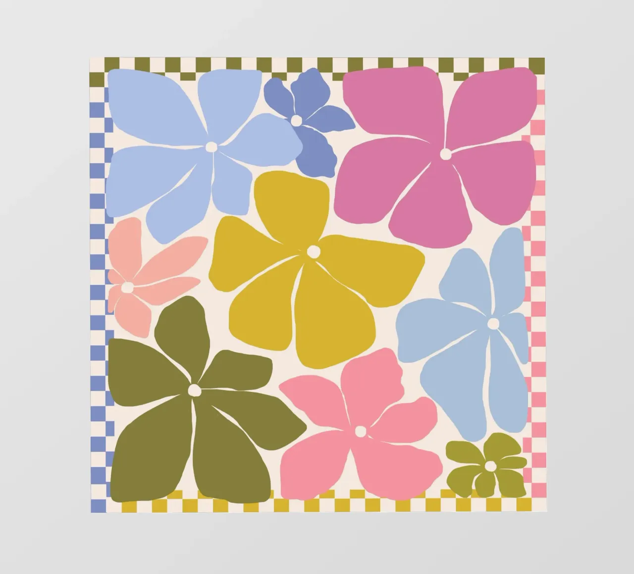 Carefree Blooms - check photo wallpaper by Gale Switzer