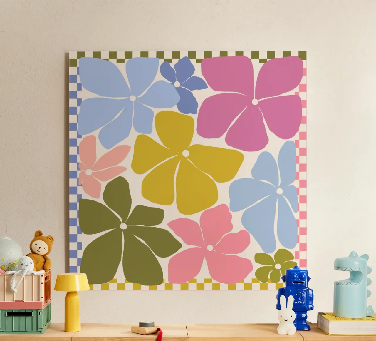Carefree Blooms - check plexiglass da Gale Switzer