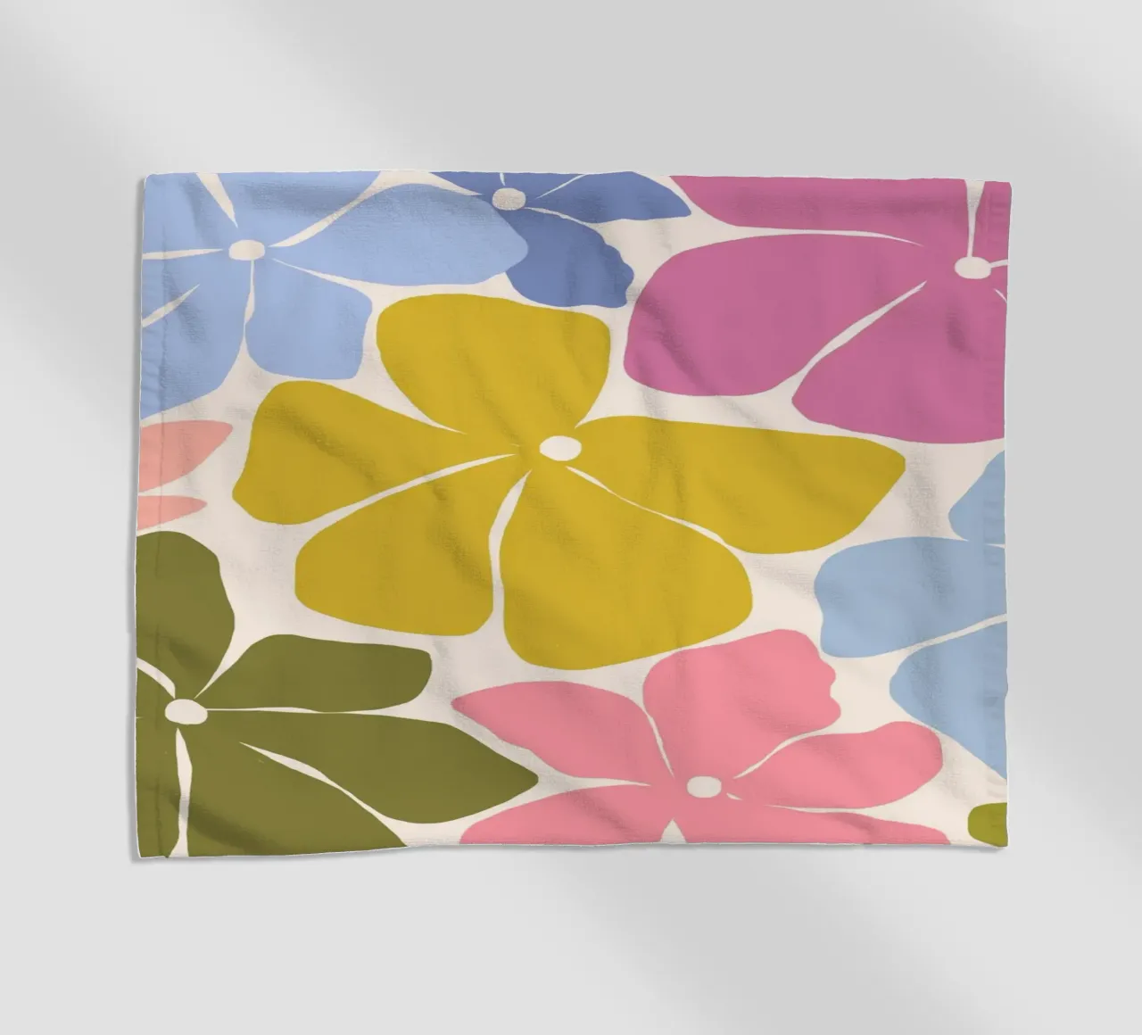 Carefree Blooms - check telo mare da Gale Switzer