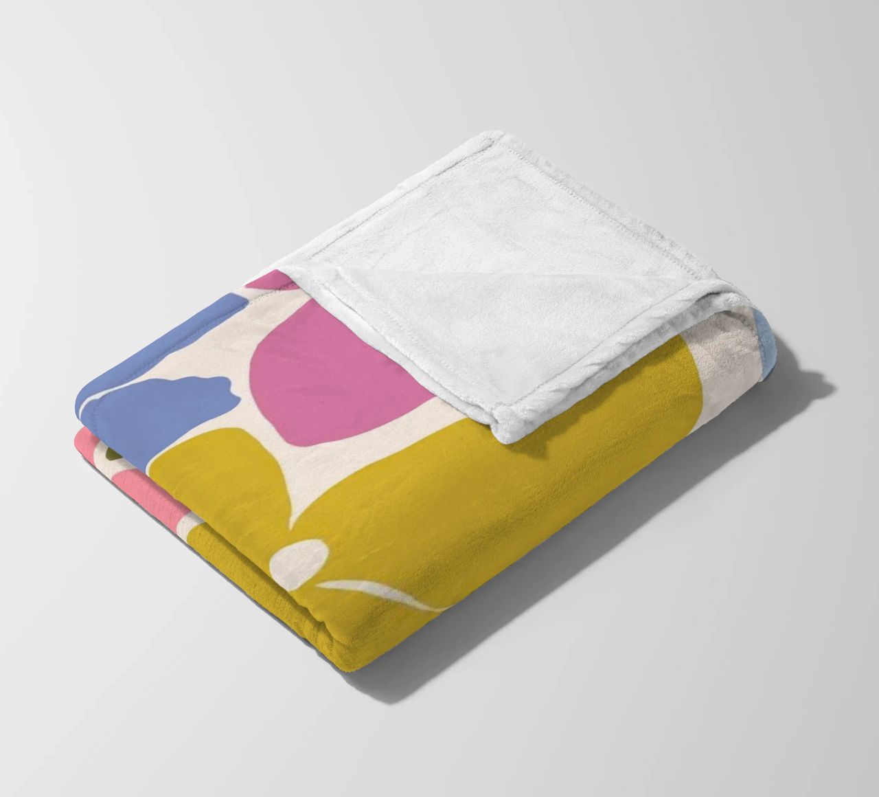 Carefree Blooms - check coperta in pile da Gale Switzer