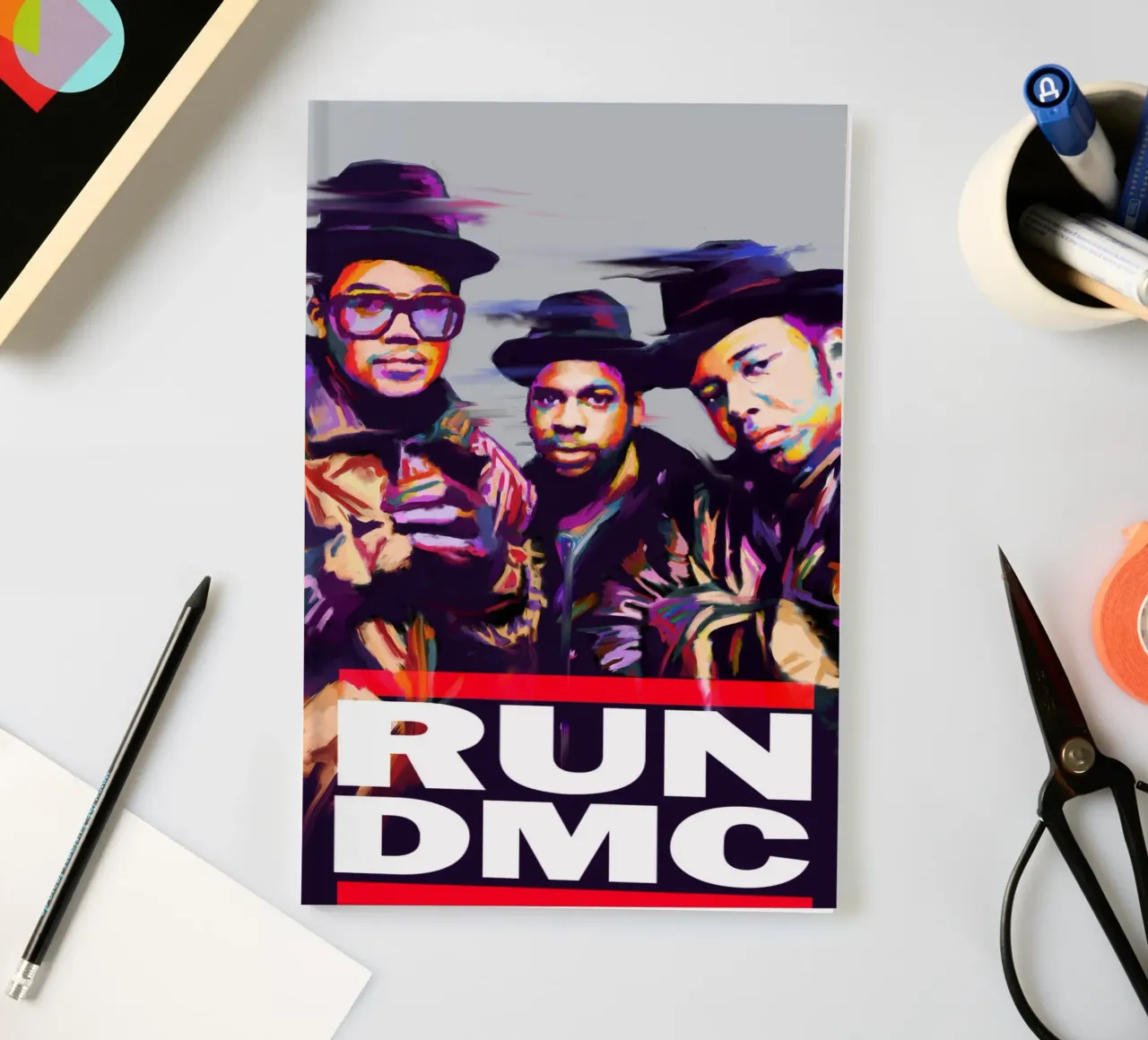 RUN DMC hip hop legend notebook by Hantamrata
