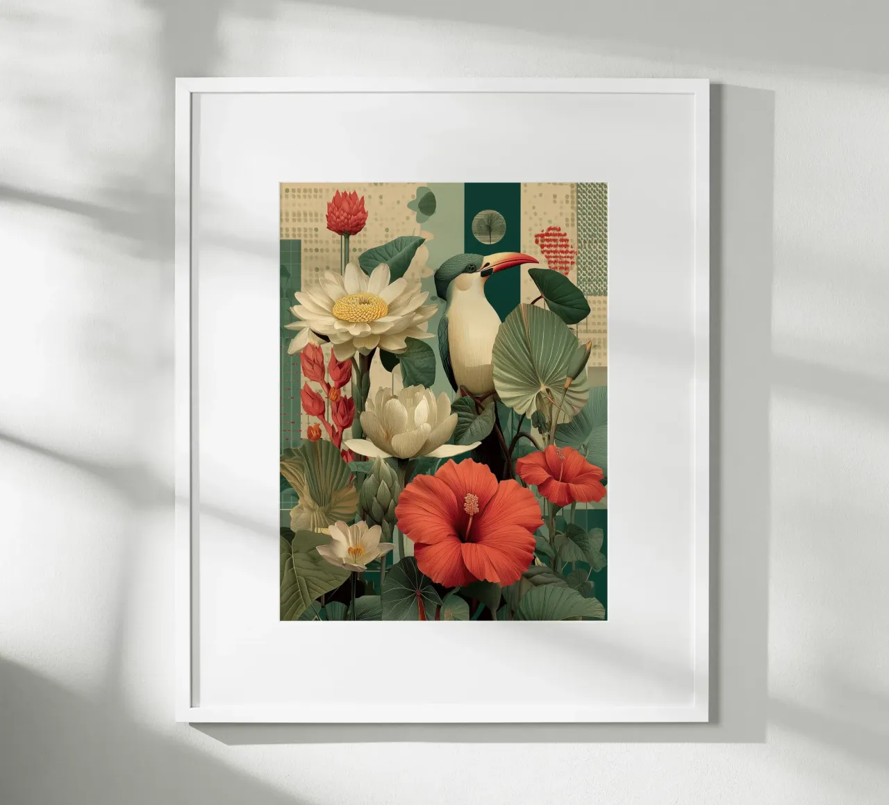 Vintage floral poster by Little Things