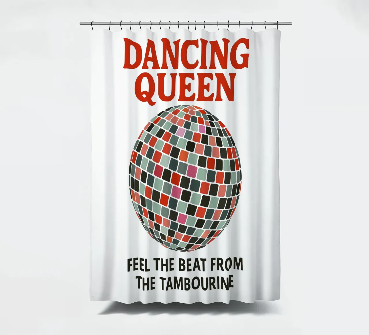 ABBA Poster – Retro Disco Vibes tenda da doccia da Studio Mooodz