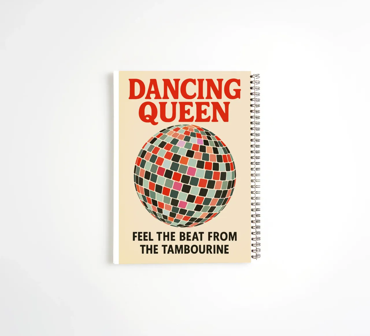 ABBA Poster – Retro Disco Vibes spiral notebook by Studio Mooodz